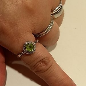 ❤FINALPRICE💖SterlingRing925BAvonbirthAgost green